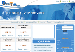 custom database and website for company selling voip plans